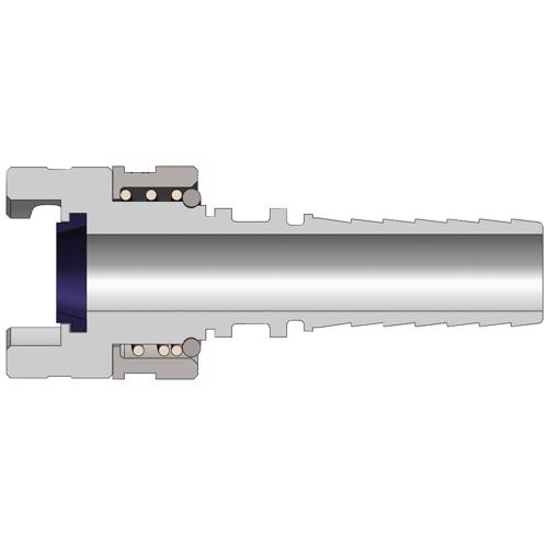 4PS6-S 303 Stainless Steel Dual-Lock™ P-Series Thor Interchange Hose Barb Coupler